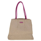 CELINE Macadam Canvas Tote Bag Beige 10384