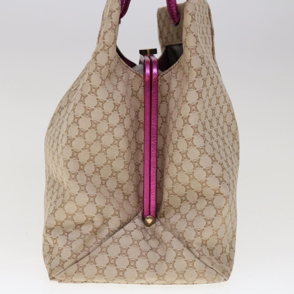 CELINE Macadam Canvas Tote Bag Beige 10384