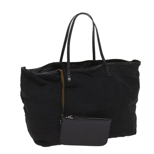 FENDI Zucca Canvas Tote Bag Blackyk10394
