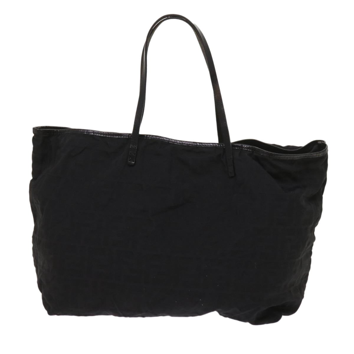 FENDI Zucca Canvas Tote Bag Blackyk10394