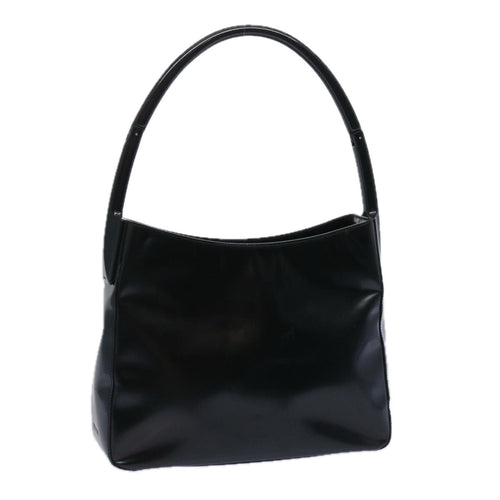 PRADA Shoulder Bag Patent leather Black  yk10456