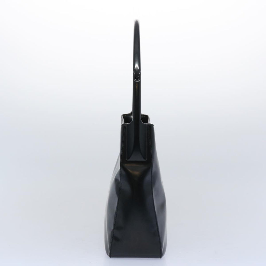 PRADA Shoulder Bag Patent leather Black  yk10456