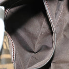 FENDI Zucca Canvas Mamma Baguette Shoulder Bag Brown Blackyk10477