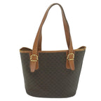 CELINE Macadam Canvas Tote Bag PVC Brown Auth yk10484