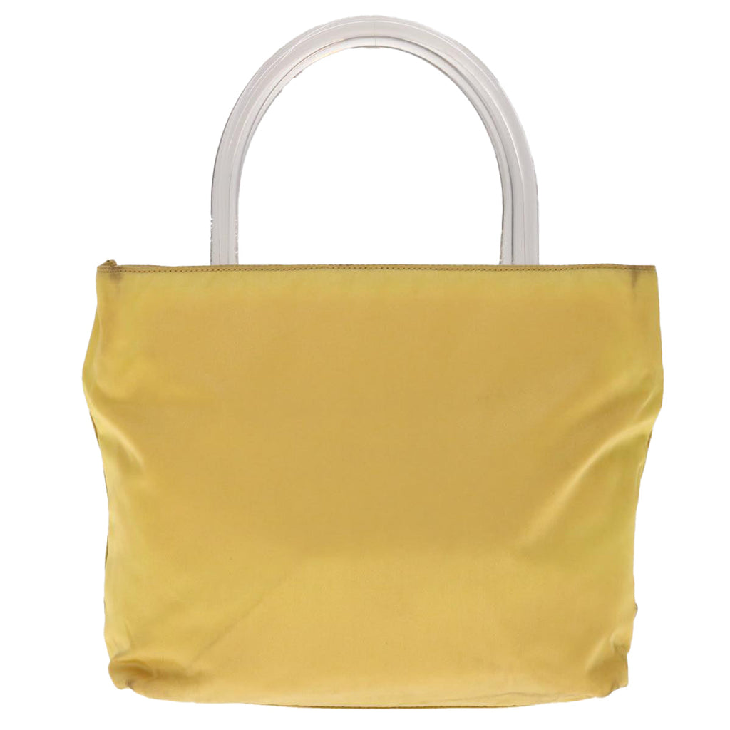 PRADA Hand Bag Nylon Yellow  yk10521