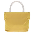 PRADA Hand Bag Nylon Yellow  yk10521