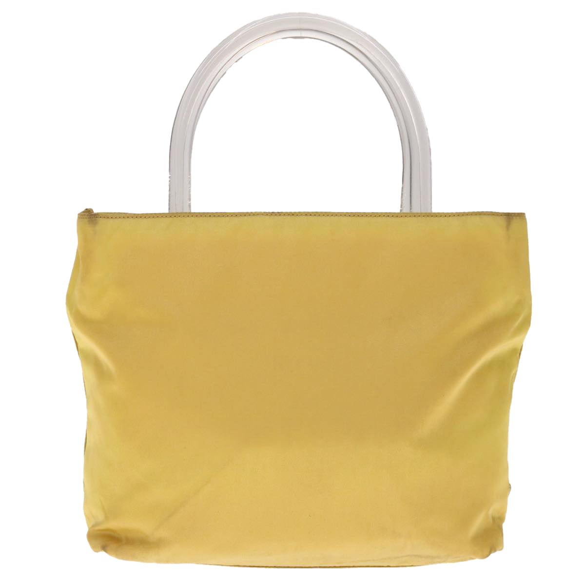 PRADA Hand Bag Nylon Yellow  yk10521