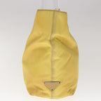 PRADA Hand Bag Nylon Yellow  yk10521