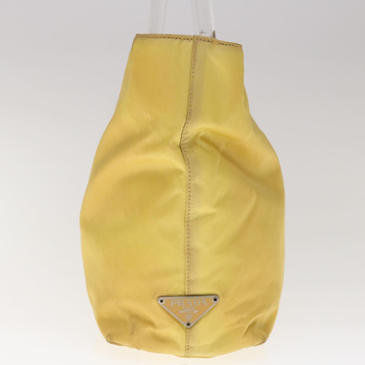 PRADA Hand Bag Nylon Yellow  yk10521