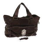 Chloe Tote Bag Leather Brown yk10524