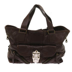 Chloe Tote Bag Leather Brown yk10524