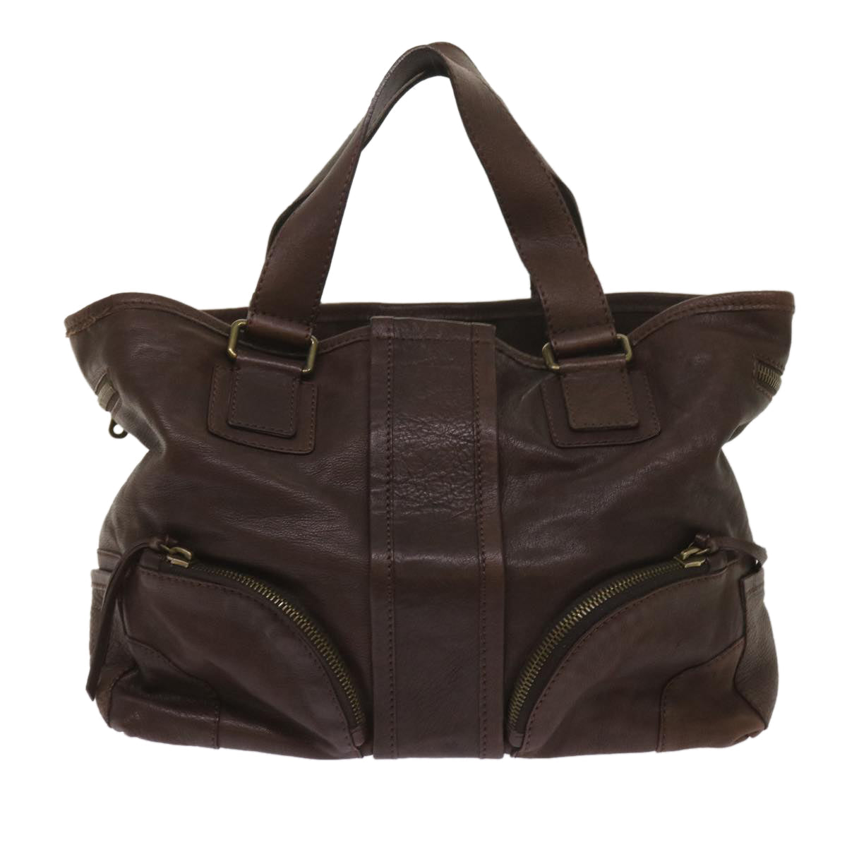 Chloe Tote Bag Leather Brown yk10524