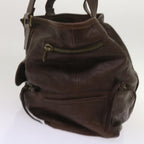 Chloe Tote Bag Leather Brown yk10524