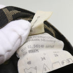 FENDI Zucca Canvas Pants Black Brownyk10543