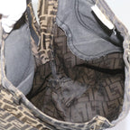 FENDI Zucca Canvas Pants Black Brownyk10543