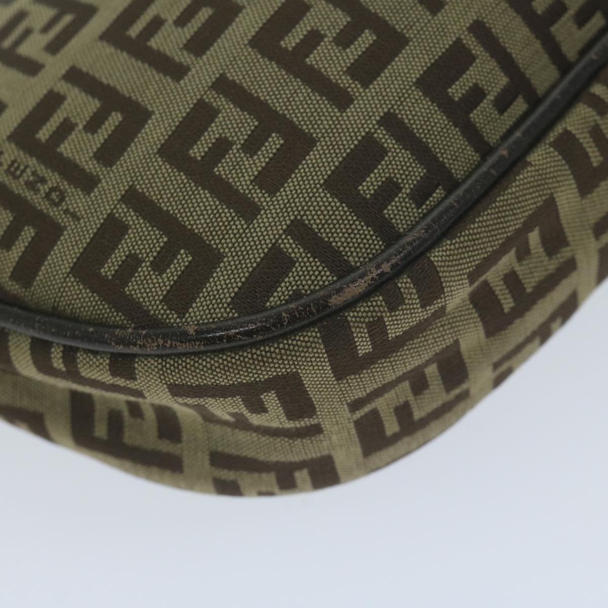 FENDI Zucchino Canvas Accessory Pouch Beigeyk10544