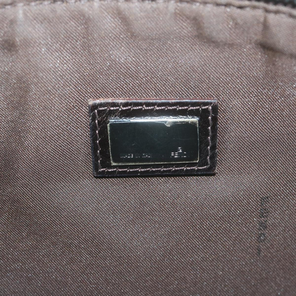 FENDI Zucchino Canvas Accessory Pouch Beigeyk10544