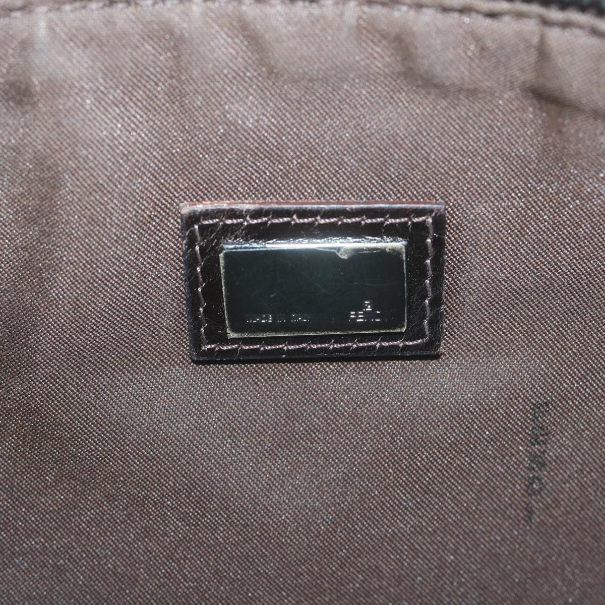 FENDI Zucchino Canvas Accessory Pouch Beigeyk10544