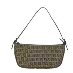 FENDI Zucchino Canvas Accessory Pouch Beigeyk10544