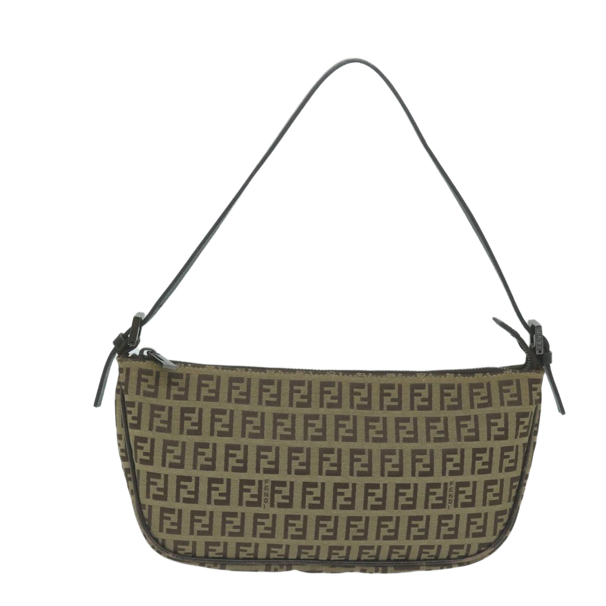 FENDI Zucchino Canvas Accessory Pouch Beigeyk10544