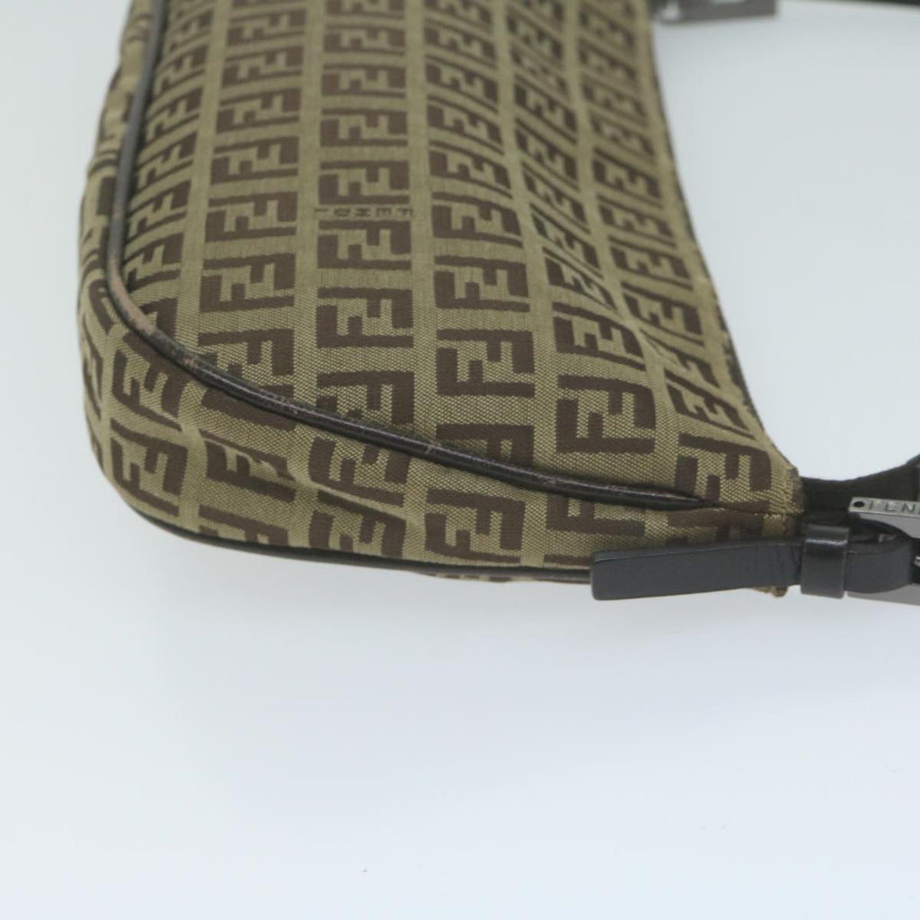 FENDI Zucchino Canvas Accessory Pouch Beigeyk10544