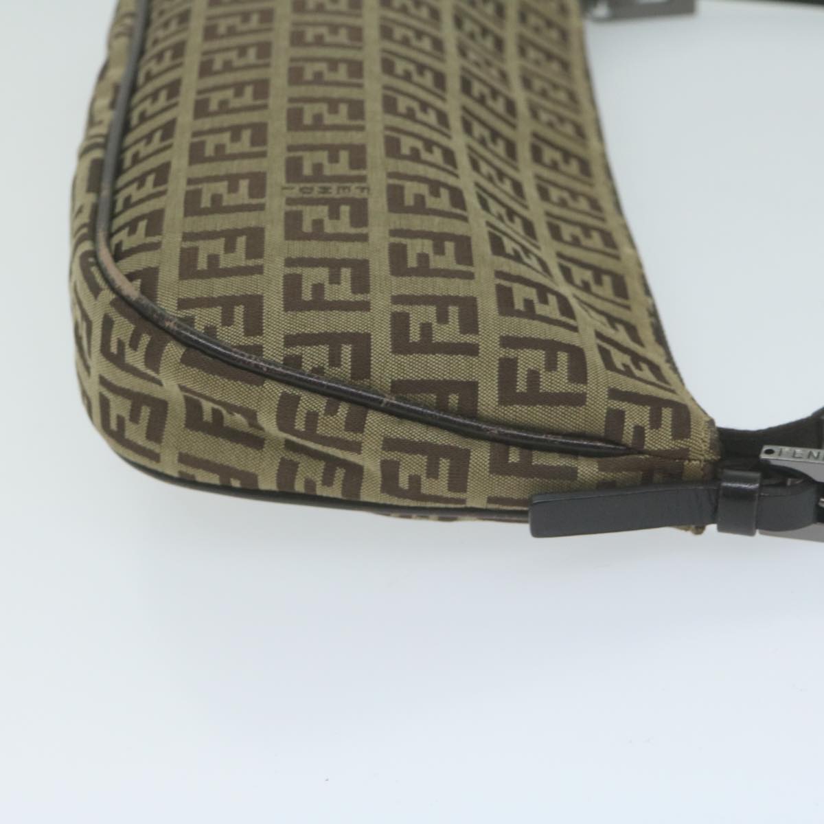 FENDI Zucchino Canvas Accessory Pouch Beigeyk10544