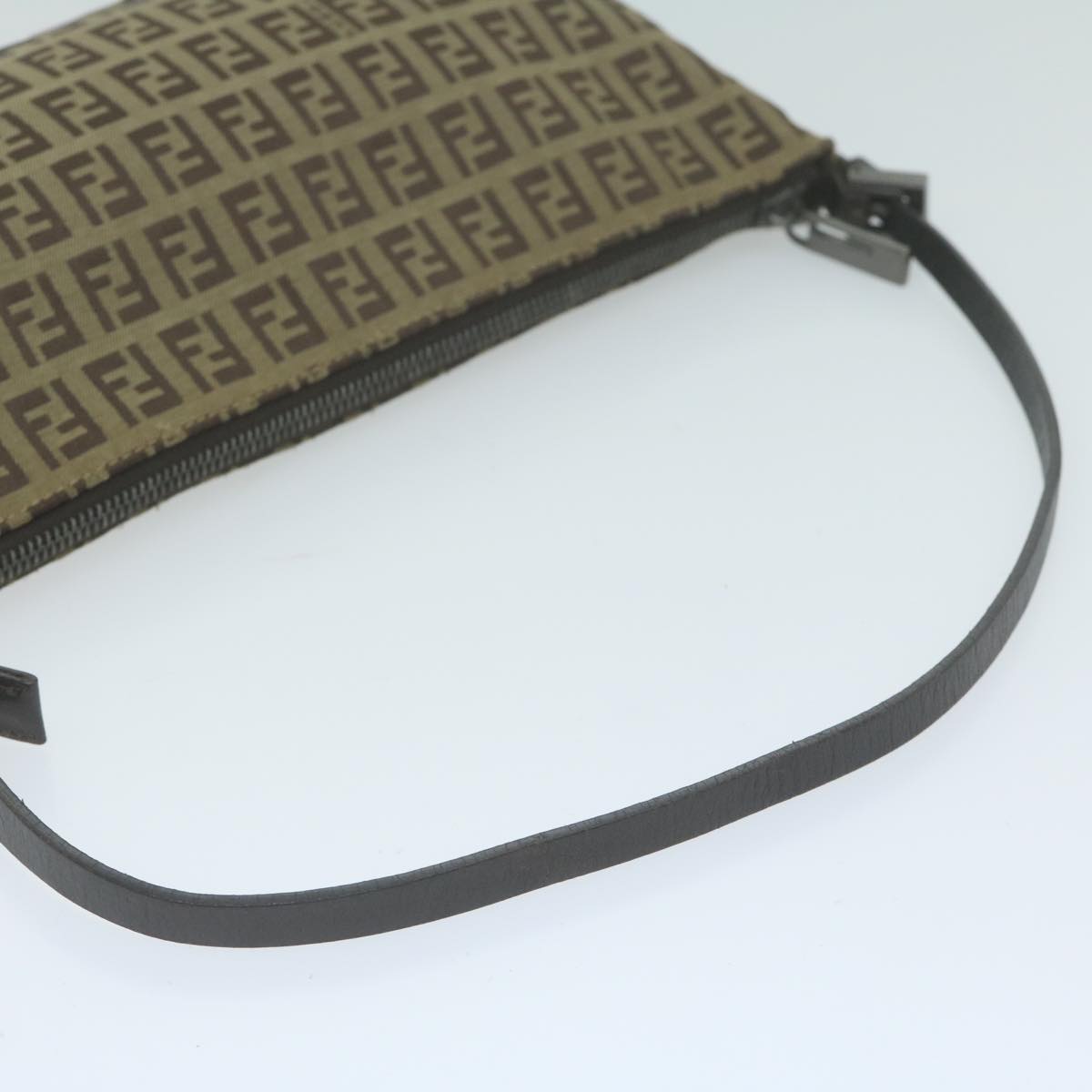 FENDI Zucchino Canvas Accessory Pouch Beigeyk10544