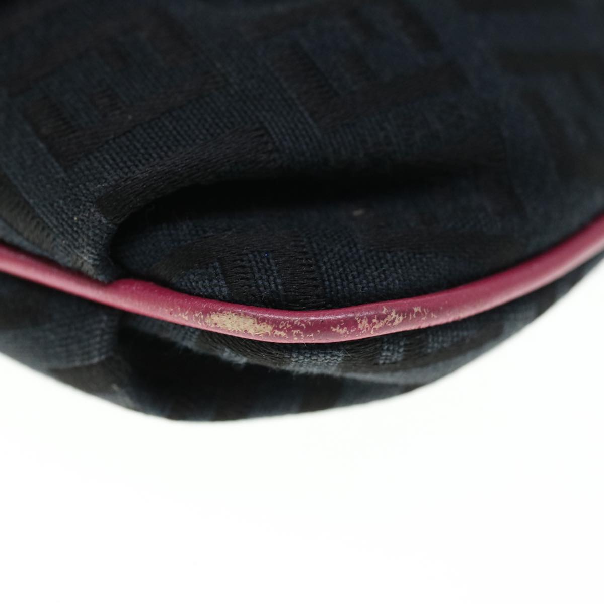 FENDI Zucchino Canvas Pouch Black Pinkyk10551