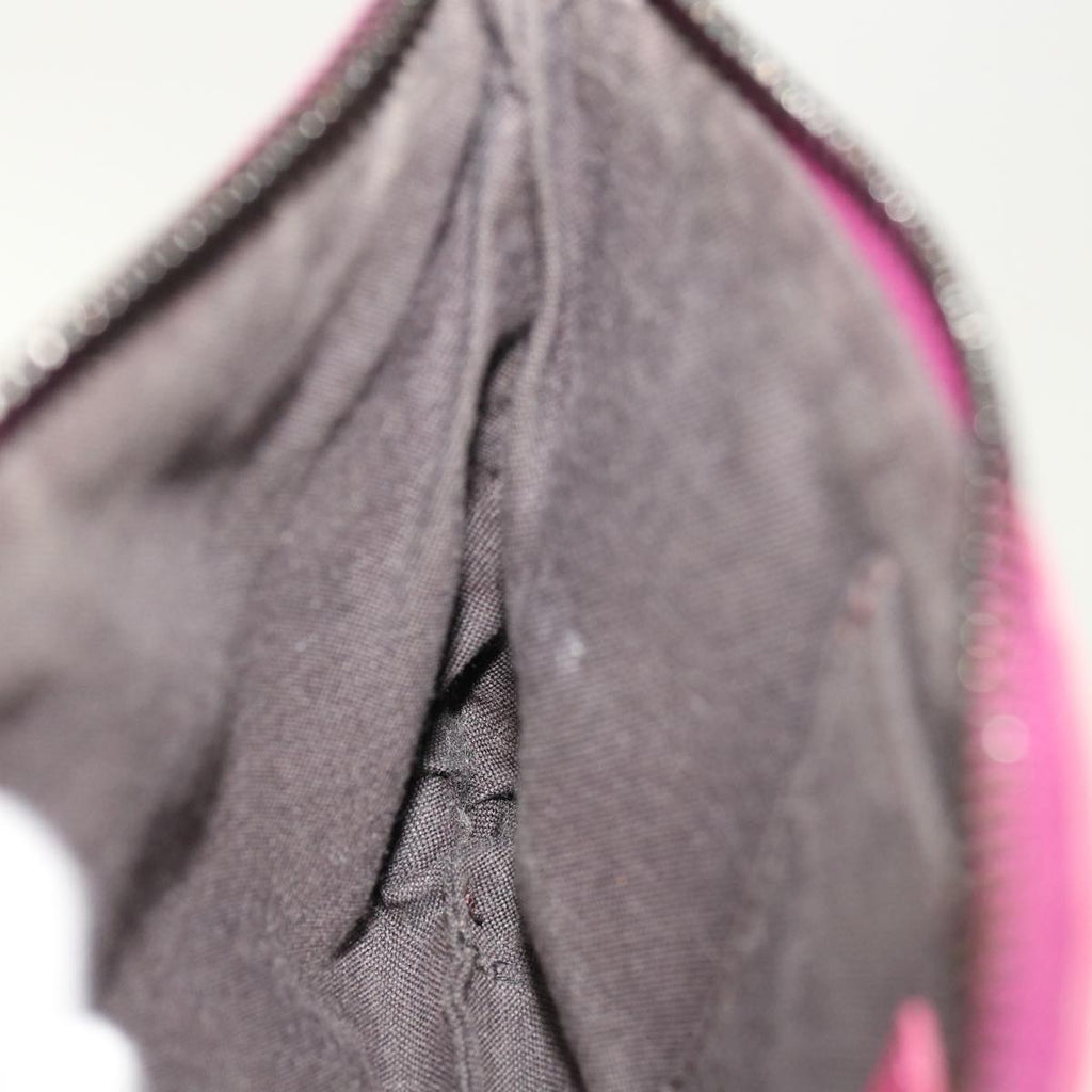 FENDI Zucchino Canvas Pouch Black Pinkyk10551