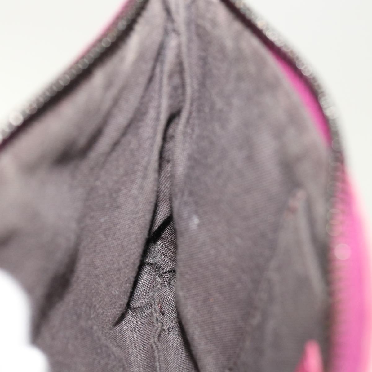 FENDI Zucchino Canvas Pouch Black Pinkyk10551