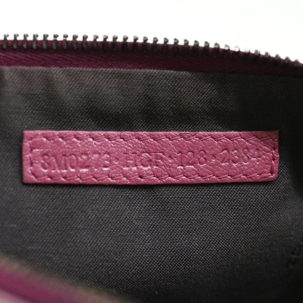 FENDI Zucchino Canvas Pouch Black Pinkyk10551