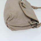 Chloe Lily Shoulder Bag Leather 2way Beige yk10579