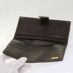 FENDI Zucca Canvas Long Wallet Black Brownyk10582