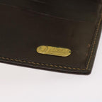 FENDI Zucca Canvas Long Wallet Black Brownyk10582