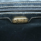 FENDI Zucca Canvas Hand Bag Black Brownyk10606