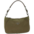 PRADA Shoulder Bag Nylon Brown  yk10633
