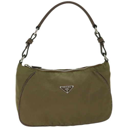 PRADA Shoulder Bag Nylon Brown  yk10633