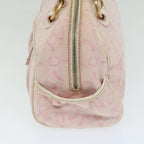 CELINE C Macadam Canvas Shoulder Bag Pink 10678
