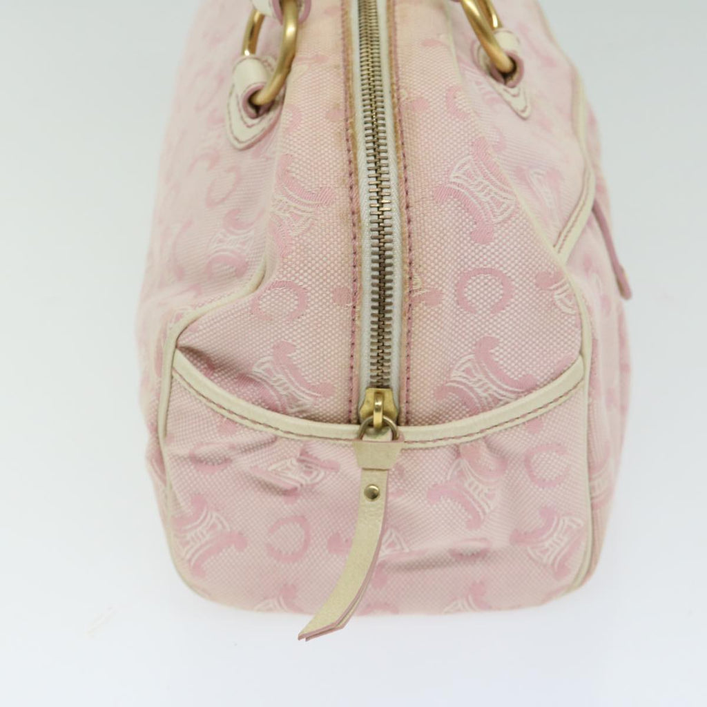 CELINE C Macadam Canvas Shoulder Bag Pink 10678