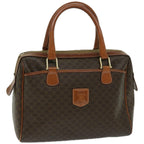 CELINE Macadam Canvas Hand Bag PVC Brown 10689