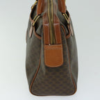 CELINE Macadam Canvas Hand Bag PVC Brown 10689