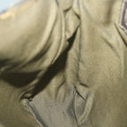 FENDI Zucca Canvas Shoulder Bag Black Brownyk10698