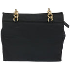 PRADA Hand Bag Nylon Black  yk10714