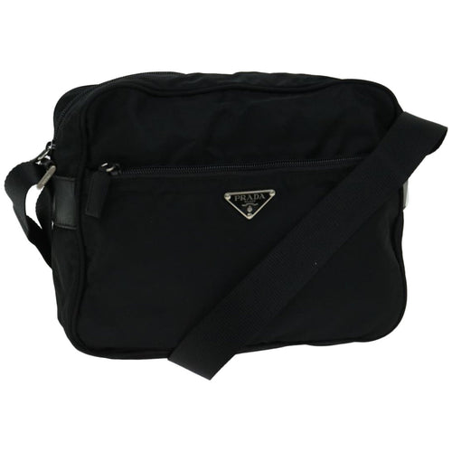 PRADA Shoulder Bag Nylon Black  yk10731