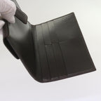 FENDI Zucca Canvas Long Wallet Black Brownyk10736