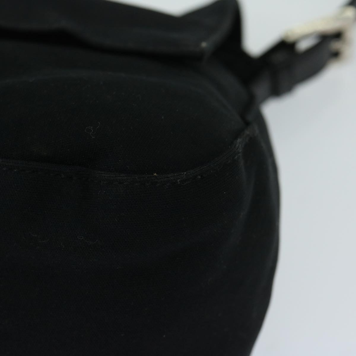 FENDI Mamma Baguette Shoulder Bag Nylon Blackyk10749