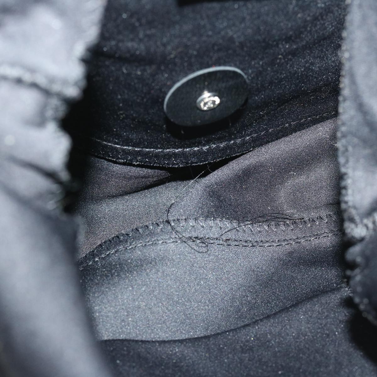 FENDI Mamma Baguette Shoulder Bag Nylon Blackyk10749