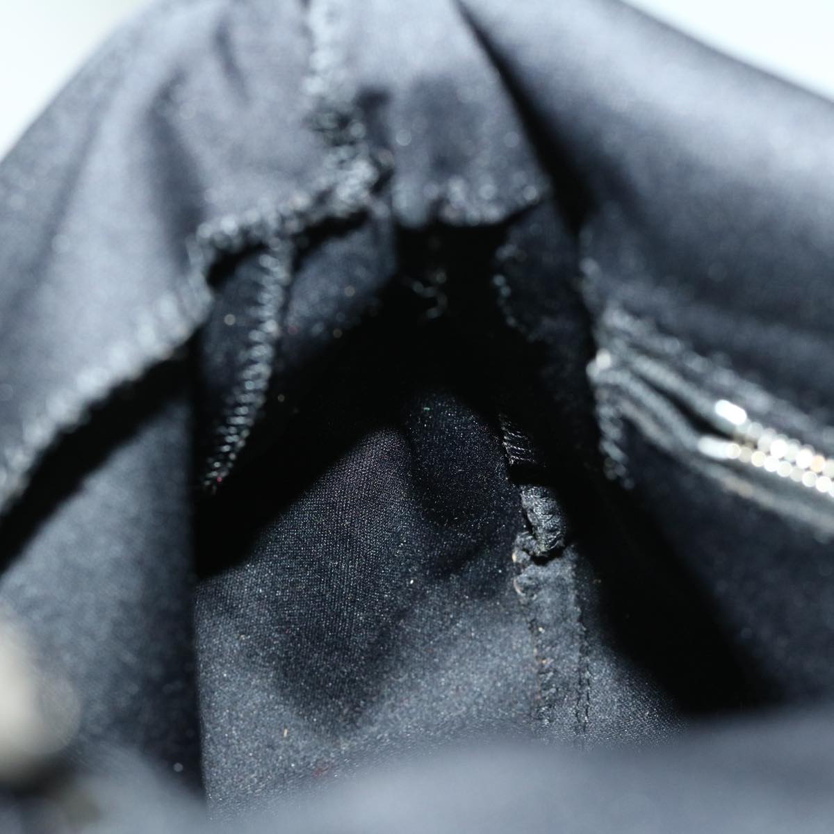 FENDI Mamma Baguette Shoulder Bag Nylon Blackyk10749