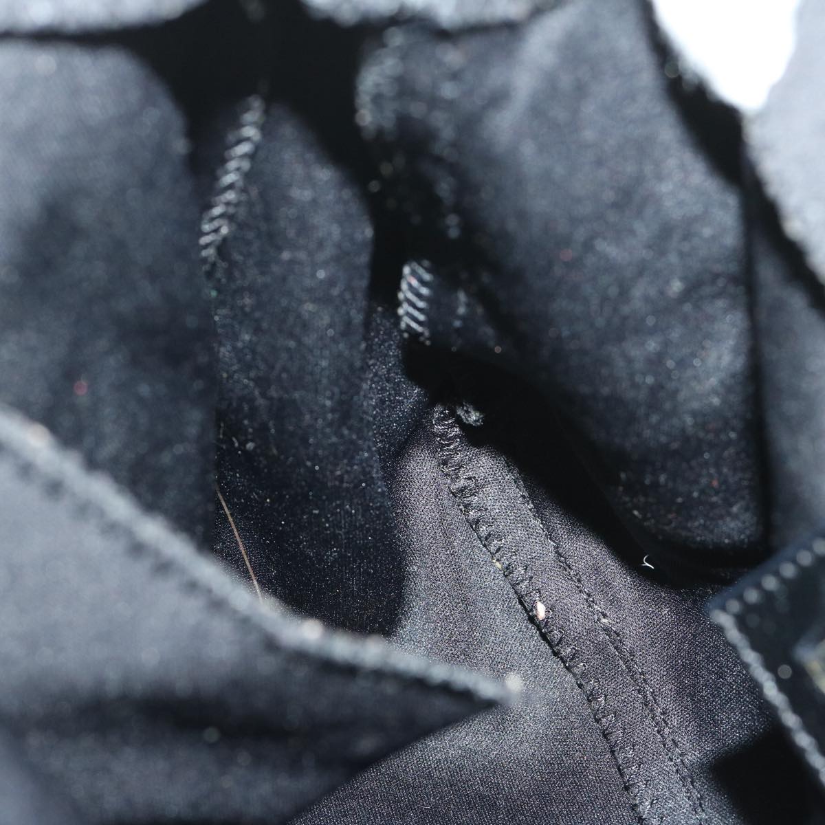 FENDI Mamma Baguette Shoulder Bag Nylon Blackyk10749