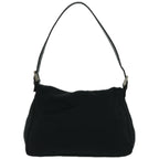 FENDI Mamma Baguette Shoulder Bag Nylon Blackyk10749